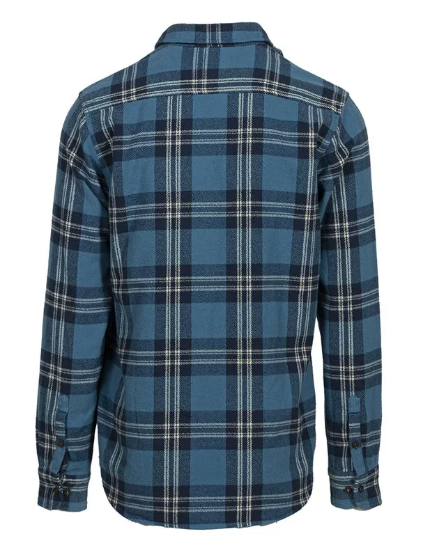 Schott Bros. PLAID FLANNEL SHIRT Men’s -SKY