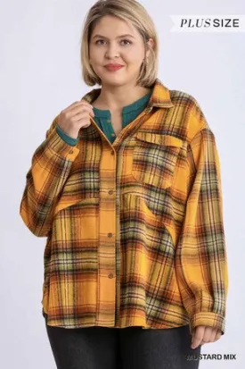 shirt- flannel- yellow