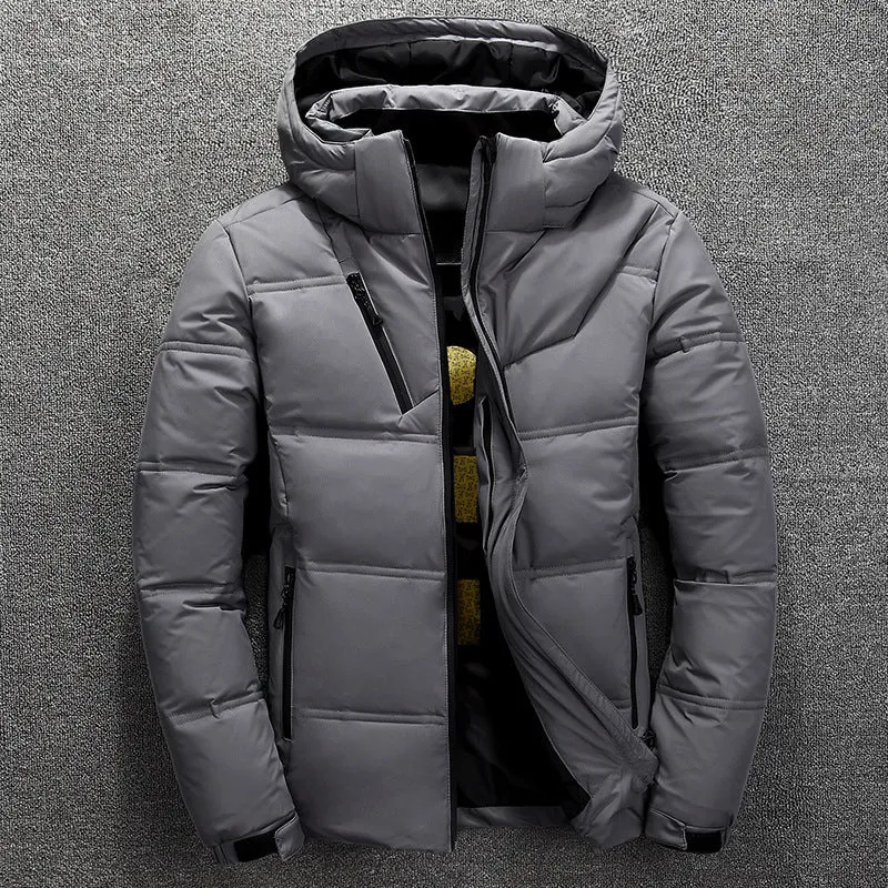 Slim thick men's down jacket