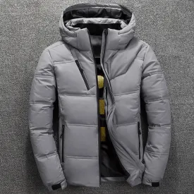 Slim thick men's down jacket