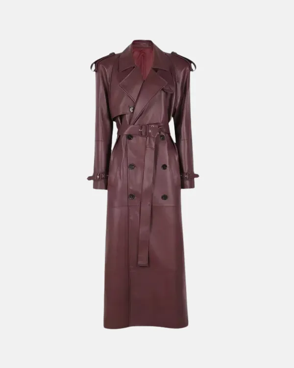 Sloane Leather Trench