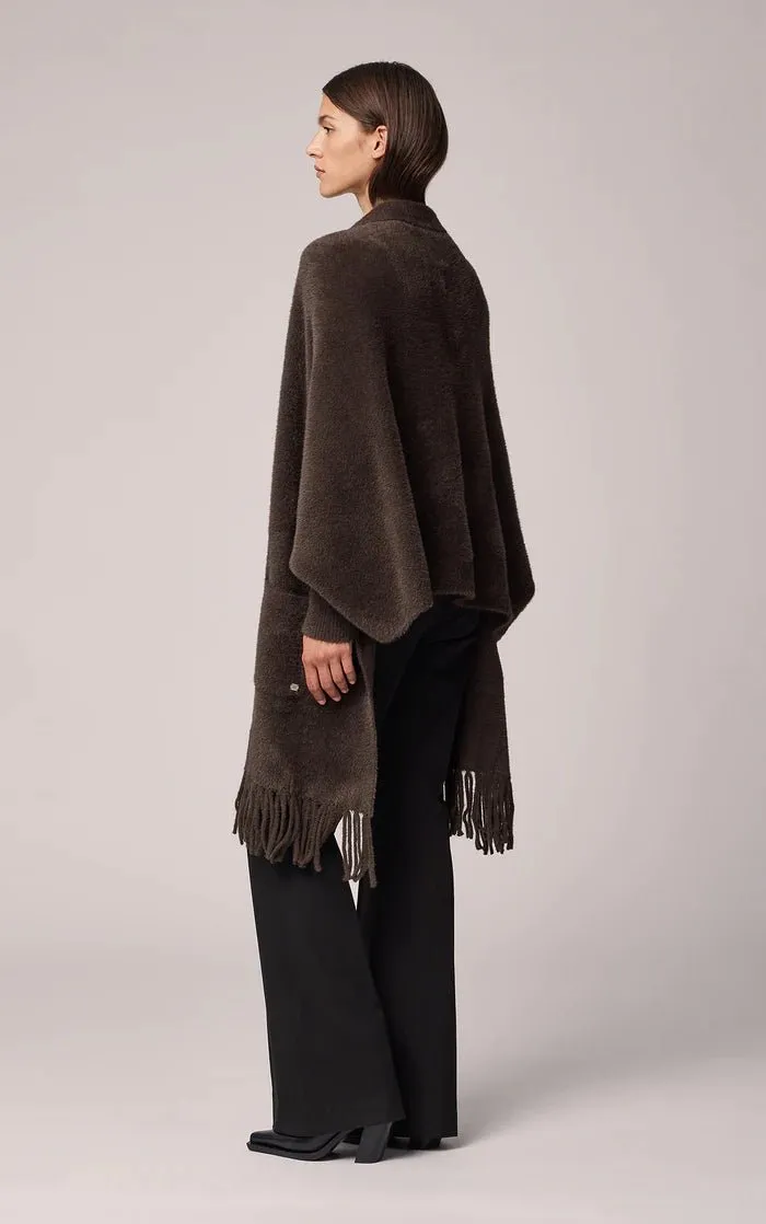 SOIA&KYO DANELA - Knit Scarfigan With Fringe