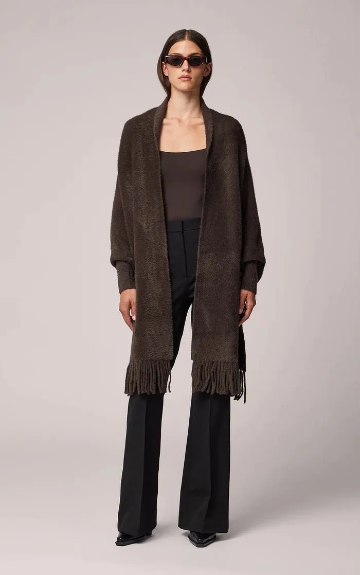 SOIA&KYO DANELA - Knit Scarfigan With Fringe