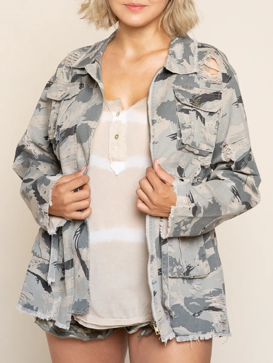 Sweet Camo Twill Jacket