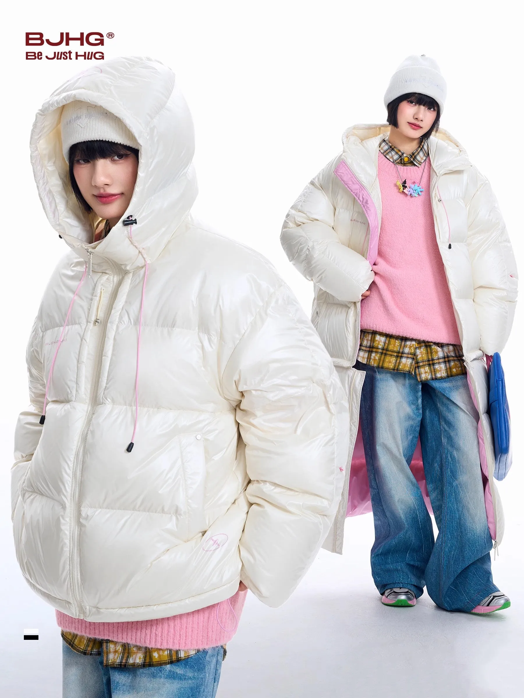 Thick Detachable Long Down Coat jacket WN9810