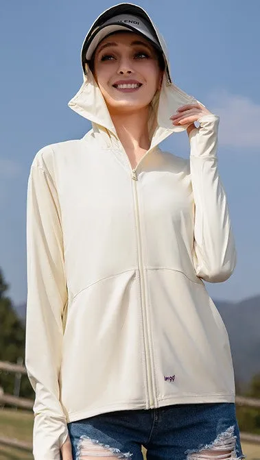 Ultimate Sun Protection Jacket with Instant Cooling and Breathable Silk Fabric #72417