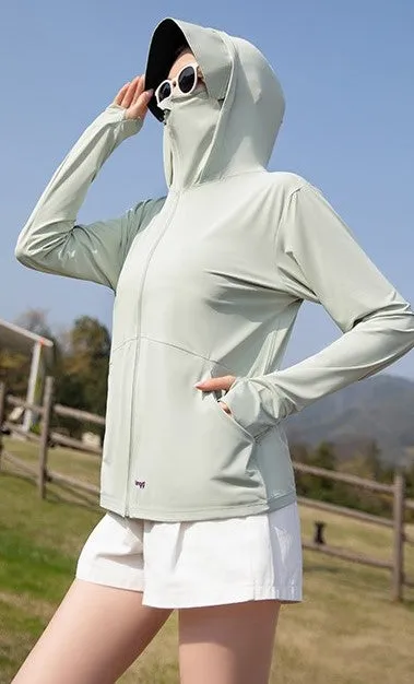 Ultimate Sun Protection Jacket with Instant Cooling and Breathable Silk Fabric #72417