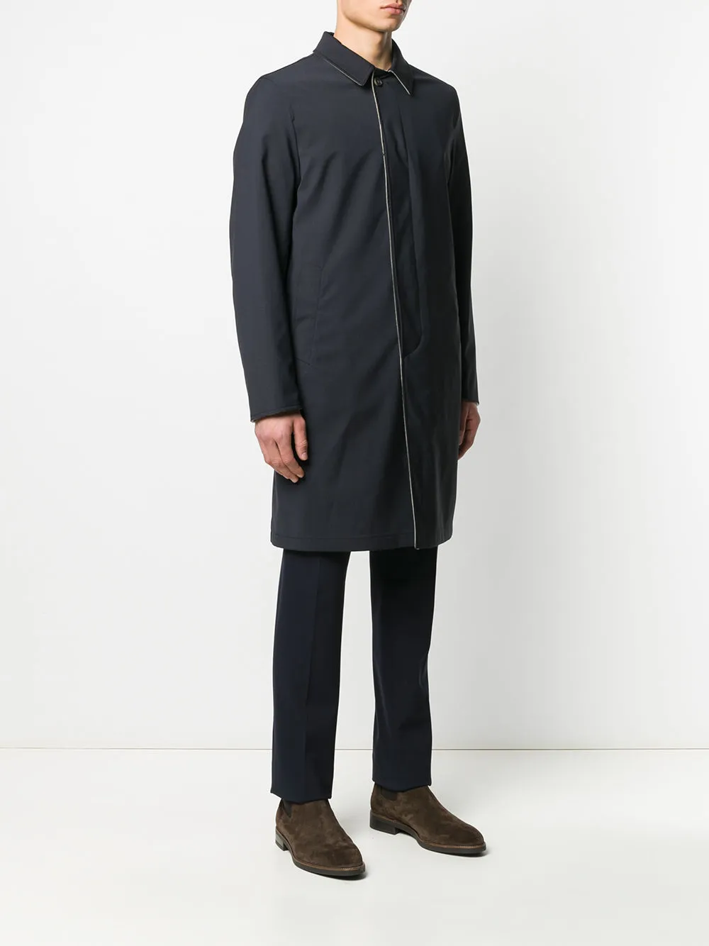 Virgin wool reversible coat