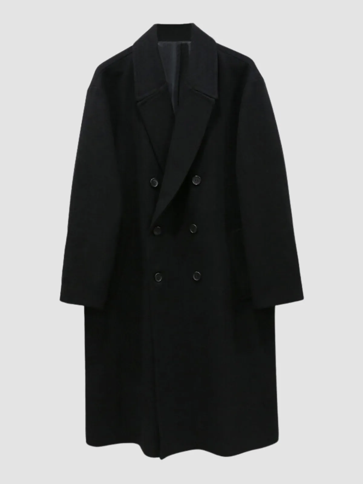 WLS Long Double Breasted Cashmere Windbreaker Coat