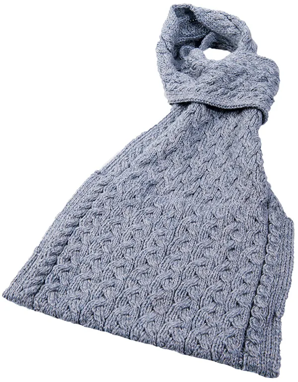 Women's Supersoft Merino Wool Wide Scarf with Pockets by Aran Mills - 4 Colours