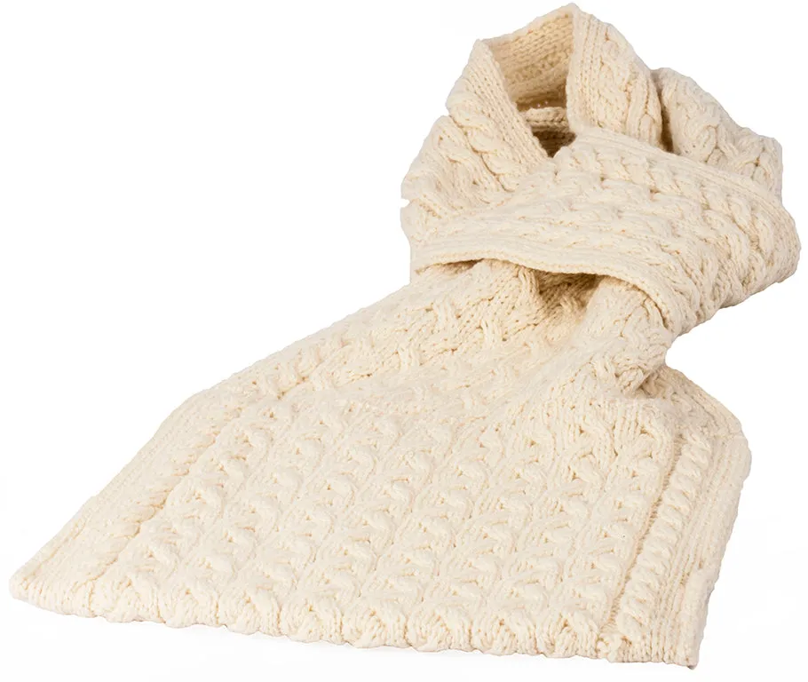 Women's Supersoft Merino Wool Wide Scarf with Pockets by Aran Mills - 4 Colours