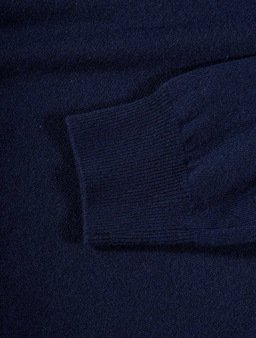 Zipped Mock Neck Jumper Navy